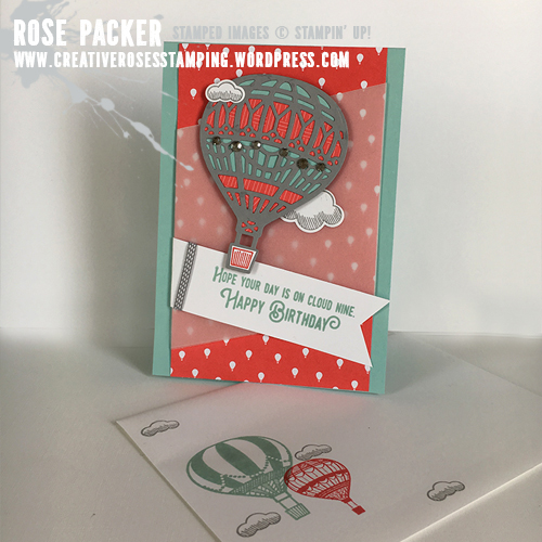 Rose Packer, Creative Roses, Stampin' Up! Lift Me Up, Up & Away thinlit dies